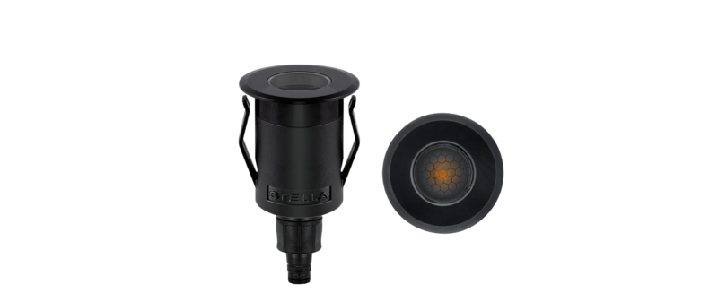 BALIZADOR DE SOLO COM GRADE ANTIOFUSCANTE BIVOLT 1W 3000K 45LM - STELLA