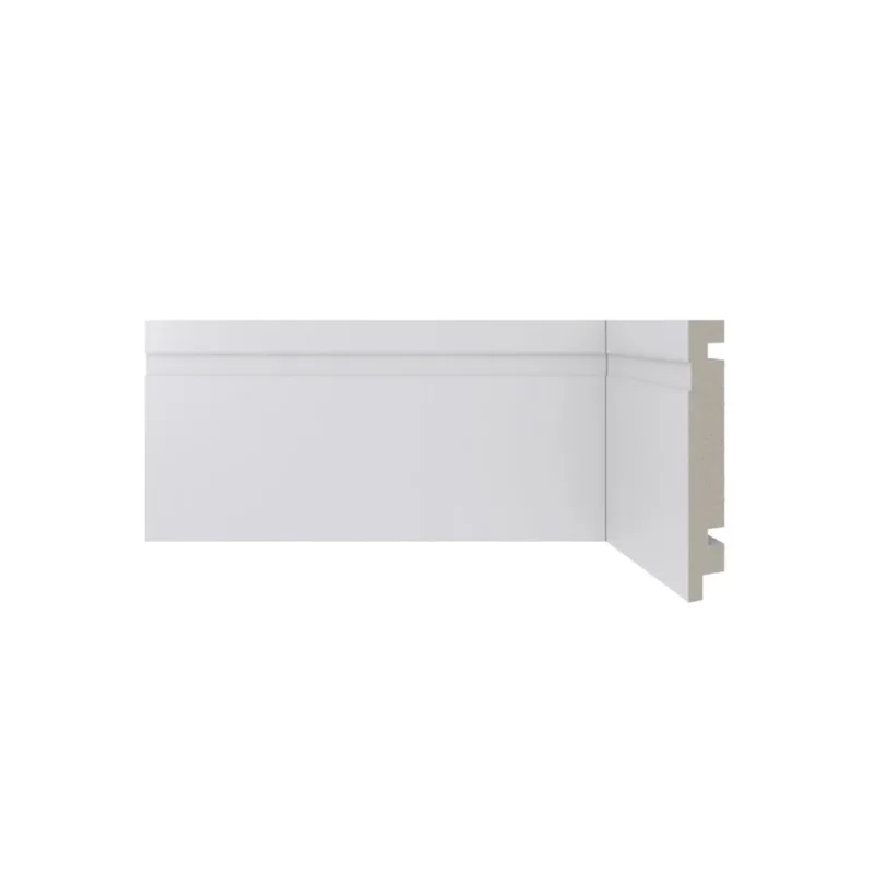 RODAPÉ ST LUZIA MODERNA BRANCO FRISADO 457 2400X100X16MM