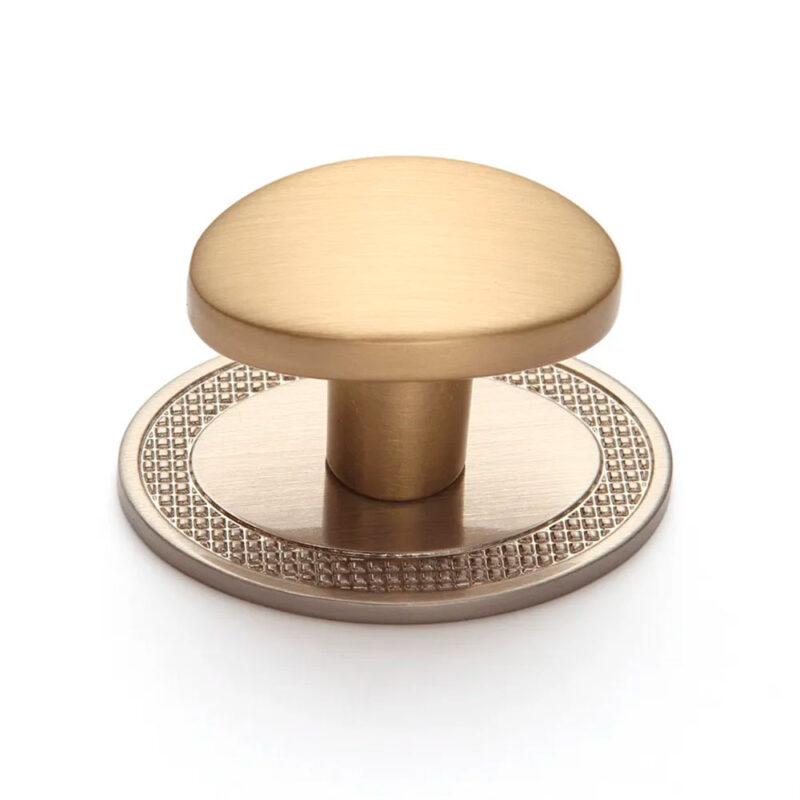 Puxador Beetle com Base Granada Dourado – Zen Design