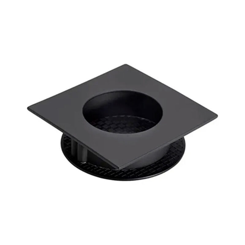 Puxador New Quadro Preto 75×75 mm – Zen Design